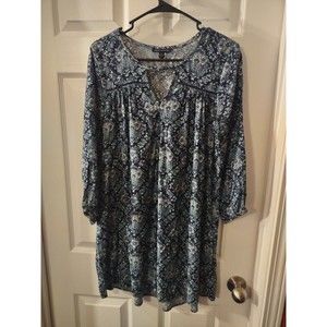 American Eagle Outfitters Dress Size S/P Blue Long Sleeve